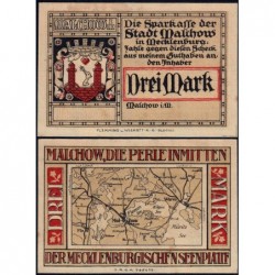 Allemagne - Notgeld - Malchow - 3 mark - 1922 - Etat : SPL