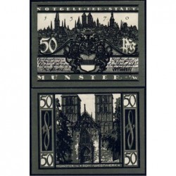 Allemagne - Notgeld - Münster - 50 pfennig - 01/08/1921 - Etat : NEUF