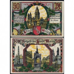 Allemagne - Notgeld - Mainz - 50 pfennig - 01/01/1921 - Etat : TTB+