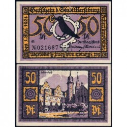 Allemagne - Notgeld - Merseburg - 50 pfennig - Lettre e - 01/05/1921 - Etat : TTB