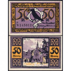 Allemagne - Notgeld - Merseburg - 50 pfennig - Lettre r - 01/05/1921 - Etat : SPL
