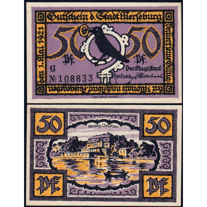 Allemagne - Notgeld - Merseburg - 50 pfennig - Lettre g - 01/05/1921 - Etat : SPL