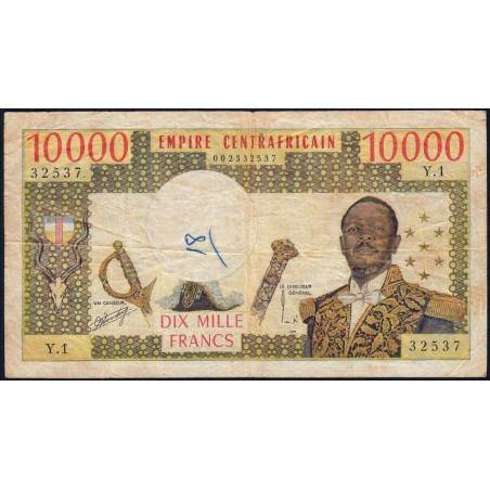 Centrafrique - Pick 8 - 10'000 francs - Série Y.1 - 1978 - Etat : TB-