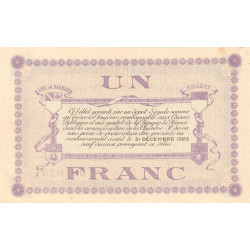 Lons-le-Saunier - Pirot 74-18b - 1 franc - Série 7 - Sans date - Etat : SUP