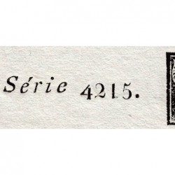 Assignat 43b_v1 - 25 livres - 6 juin 1793 - Série 4215 - Caractère à l'envers - Etat : SPL