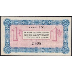 Annecy - Pirot 10-5 - 1 franc - Série 151 - 14/03/1916 - Etat : TTB+