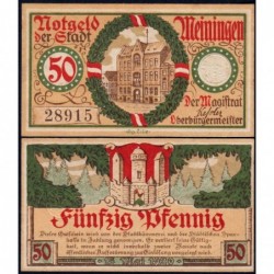 Allemagne - Notgeld - Meiningen - 50 pfennig - 15/05/1920 - Etat : NEUF