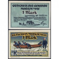 Allemagne - Notgeld - Morsum - 1 mark - 21/02/1921 - Etat : NEUF