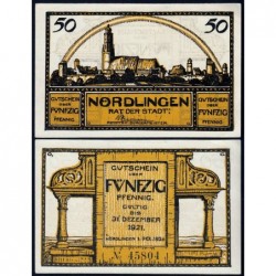 Allemagne - Notgeld - Nördlingen - 50 pfennig - 01/12/1920 - Etat : SPL