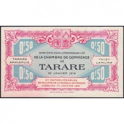 Tarare - Pirot 119-16 - 50 centimes - Série F.048 - 22/01/1916 - Etat : SPL