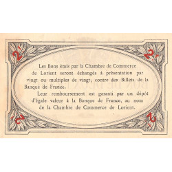 Lorient (Morbihan) - Pirot 75-11 - 2 francs - Sans Série - 03/09/1915 - Etat : SUP+