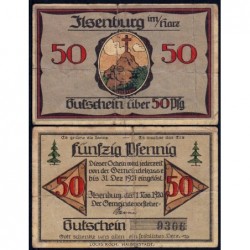 Allemagne - Notgeld - Ilsenburg - 50 pfennig - 1/11/1920 - Etat : TB