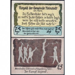 Allemagne - Notgeld - Neinsted-an-Harz - 75 pfennig - 09/1921 - Etat : NEUF