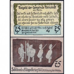 Allemagne - Notgeld - Neinsted-an-Harz - 75 pfennig - 09/1921 - Etat : SPL