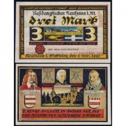 Allemagne - Notgeld - Neuhaus-in-Westfalen - 3 mark - 01/11/1921 - Etat : NEUF