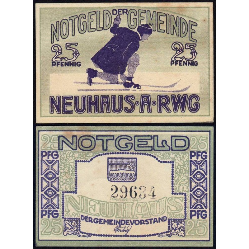 Allemagne - Notgeld - Neuhaus-am-Rennweg - 25 pfennig - 01/03/1921 - Etat : SUP