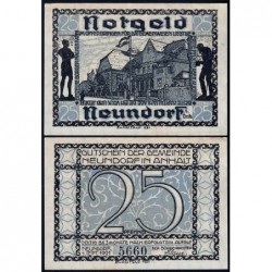 Allemagne - Notgeld - Neundorf - 25 pfennig - 01/09/1921 - Etat : SPL