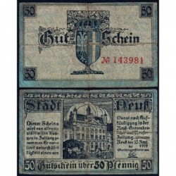 Allemagne - Notgeld - Neuss - 50 pfennig - 15/09/1919 - Etat : TB-