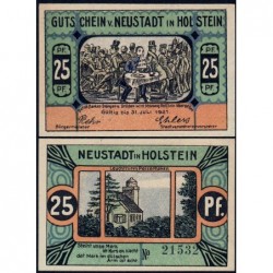 Allemagne - Notgeld - Neustadt-in-Holstein - 25 pfennig - 1921 - Etat : NEUF