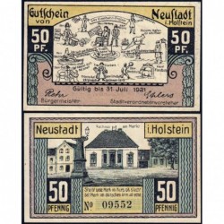 Allemagne - Notgeld - Neustadt-in-Holstein - 50 pfennig - 1921 - Etat : NEUF