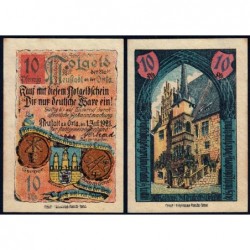Allemagne - Notgeld - Neustadt-an-der-Orla - 10 pfennig - 01/07/1921 - Etat : TTB+