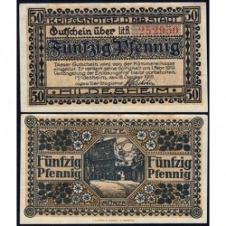 Allemagne - Notgeld - Hildesheim - 50 pfennig - Série B - 18/10/1918 - Etat : SPL