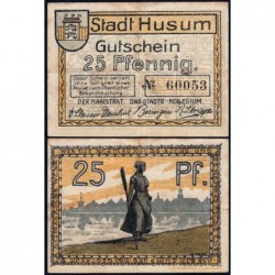 Allemagne - Notgeld - Husum - 25 pfennig - 1920 - Etat : TTB