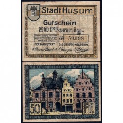 Allemagne - Notgeld - Husum - 50 pfennig - 1920 - Etat : TB