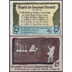 Allemagne - Notgeld - Neinsted-an-Harz - 75 pfennig - 09/1921 - Etat : NEUF