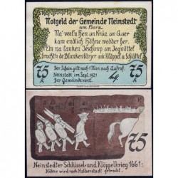 Allemagne - Notgeld - Neinsted-an-Harz - 75 pfennig - 09/1921 - Etat : SPL