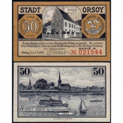 Allemagne - Notgeld - Orsoy - 50 pfennig - Série A - 01/05/1921 - Etat : SPL