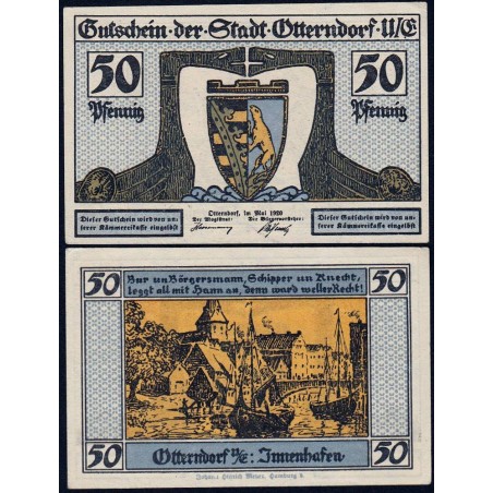 Allemagne - Notgeld - Otterndorf-an-der-Elbe - 50 pfennig - 05/1920 - Etat : SPL
