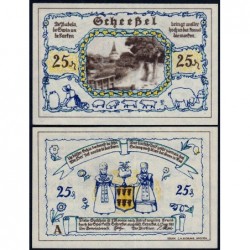 Allemagne - Notgeld - Scheessel - 25 pfennig - Série A - 01/01/1921 - Etat : NEUF