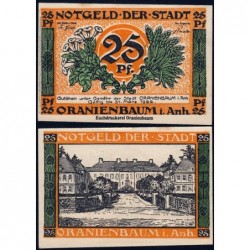 Allemagne - Notgeld - Oranienbaum - 25 pfennig - 1921 - Etat : SPL
