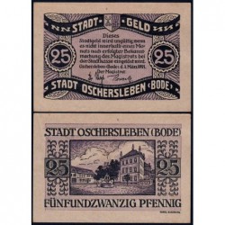 Allemagne - Notgeld - Oschersleben-an-der-Bode - 25 pfennig - 01/03/1921 - Etat : SPL