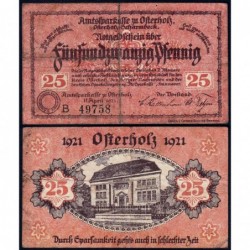 Allemagne - Notgeld - Osterholz - 25 pfennig - Série B - 11/04/1921 - Etat : TB-