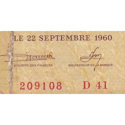 Mali - Pick 2 - 100 francs - Série D 41 - 1960 - Etat : TB-