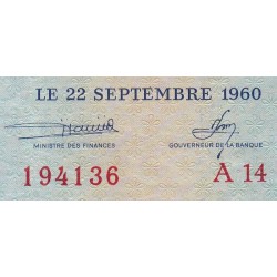 Mali - Pick 4 - 1'000 francs - Série A 14- 1960 - Etat : TTB+
