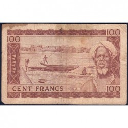 Mali - Pick 7 - 100 francs - Série K - 1967 - Etat : B