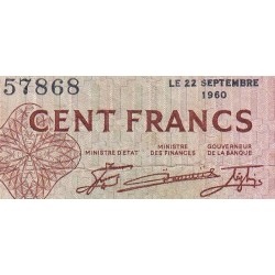 Mali - Pick 7 - 100 francs - Série P - 1967 - Etat : TB