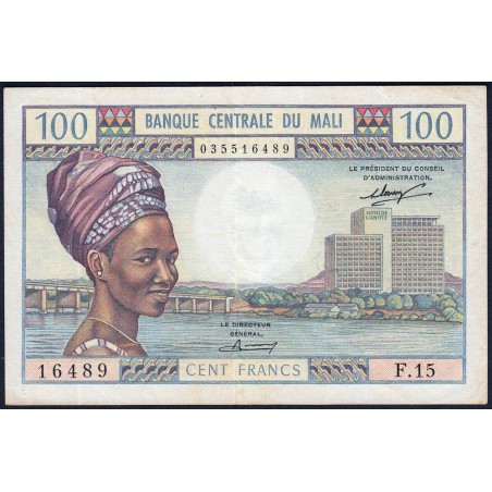 Mali - Pick 11 - 100 francs - Série F.15 - 1972 - Etat : SUP