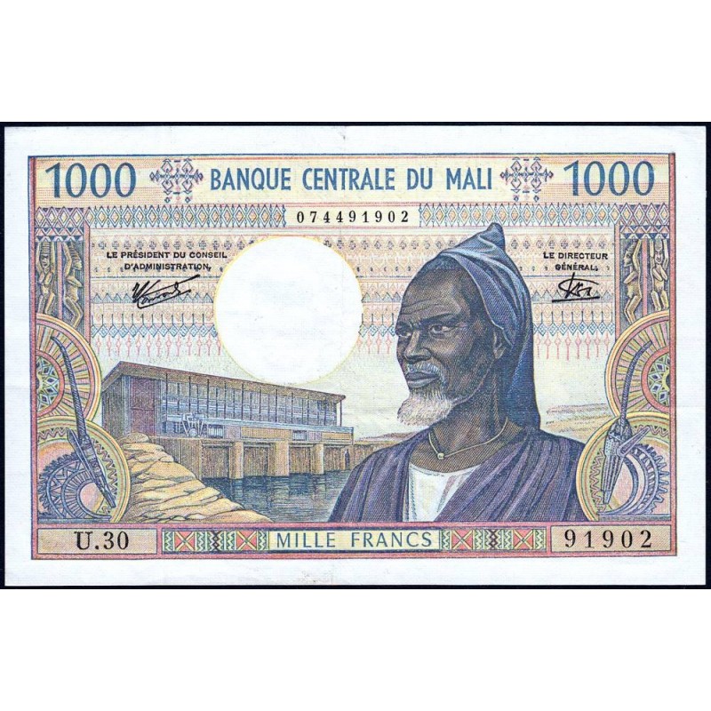 Mali - Pick 13e - 1'000 francs - Série U.30 - 1981 - Etat : TTB+