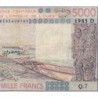 Mali - Pick 407Df - 5'000 francs - Série Q.7 - 1985 - Etat : TB-