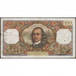 F 65-10 - 02/12/1965 - 100 francs - Corneille - Série T.122 - Etat : B+