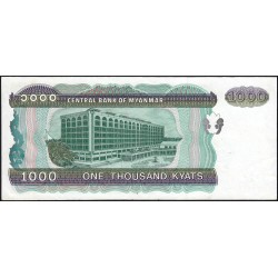 Myanmar - Pick 77b - 1'000 kyats - Série EG - 1998 - Etat : SPL