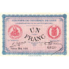 Lure - Pirot 76-15 - 1 franc - Série BA 101 - 25/09/1915 - Petit numéro - Etat : SUP+