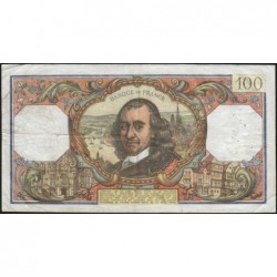 F 65-57 - 03/03/1977- 100 francs - Corneille - Série Q.1055 - Etat : TB+
