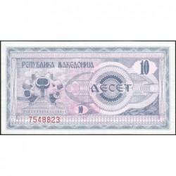 Macédoine - Pick 1 - 10 denars - 1992 - Etat : NEUF