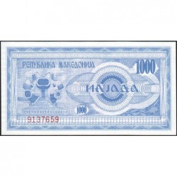 Macédoine - Pick 6 - 1'000 denars - 1992 - Etat : NEUF