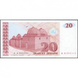Macédoine - Pick 10 - 20 denars - 1993 - Etat : NEUF